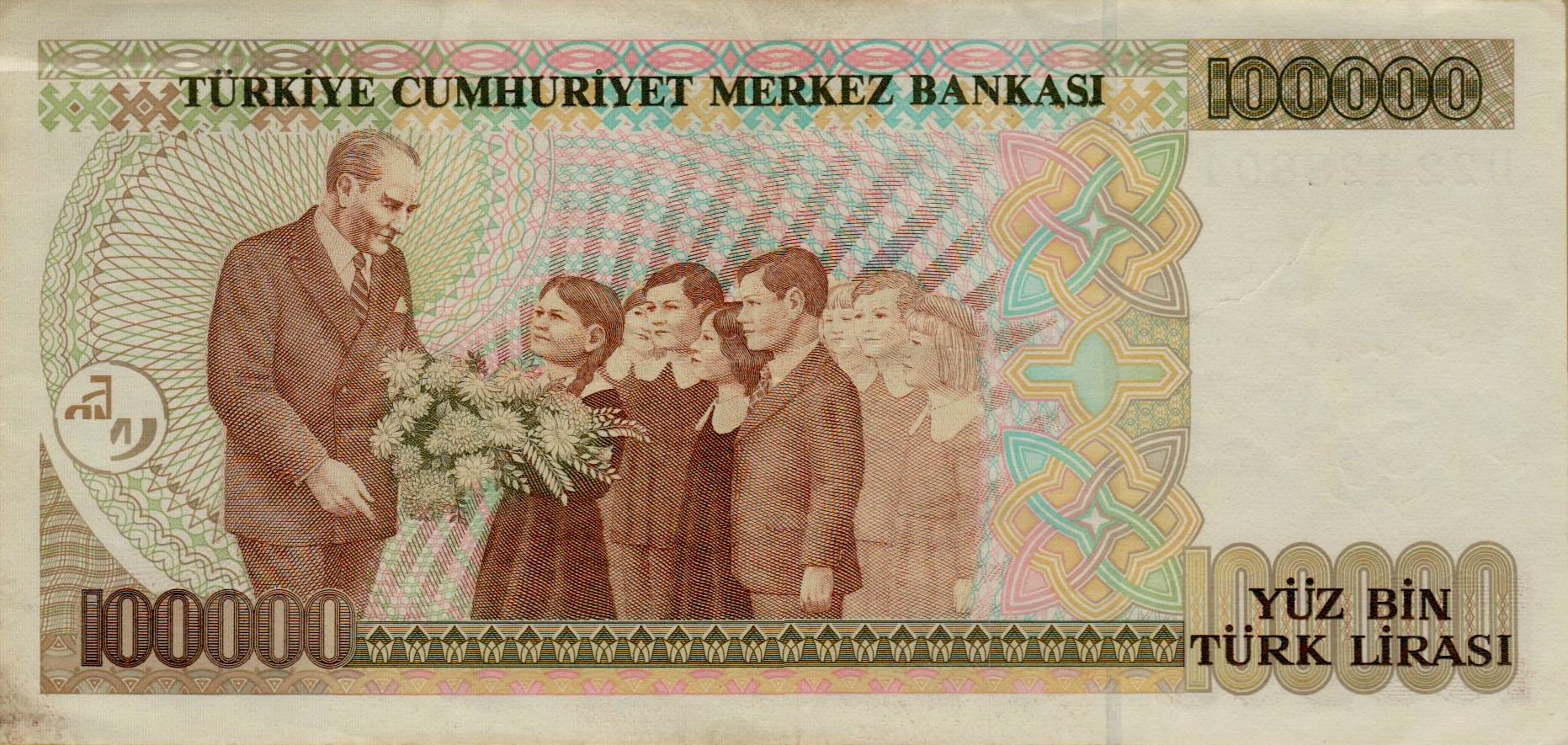 Turkey 100000 1984 XF+ P-205/2